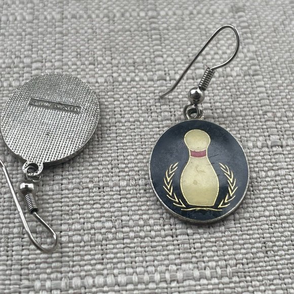 Keepsake Awards Bowling Earring Women Ear Fashion Sport Jewelry Earrings - Picture 3 of 10